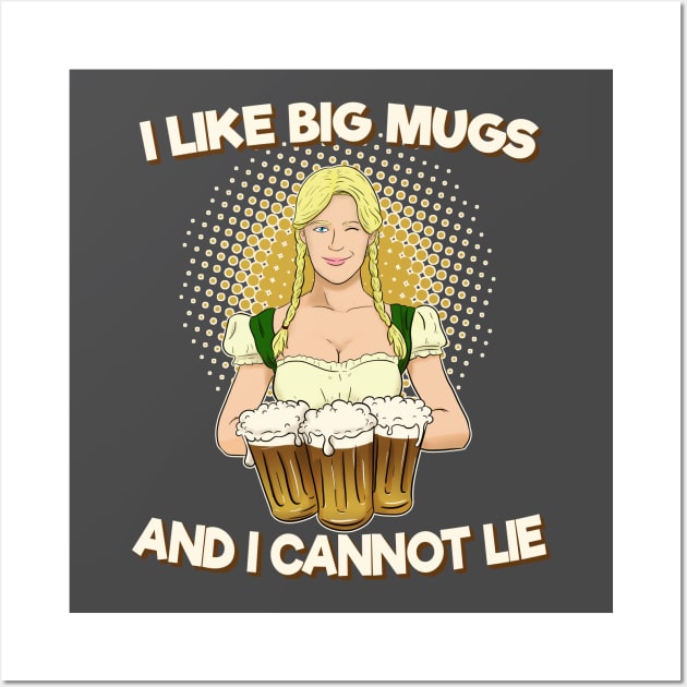 Oktoberfest - I Like Big Mugs Wall Art by Yellow Bear Designs